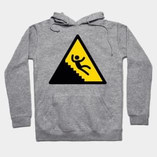 Warning Sign Stairs Hoodie